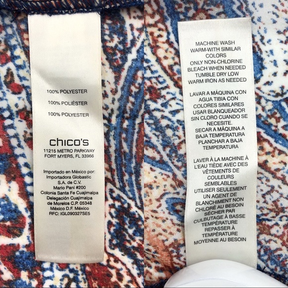 Chico's Indie Garden Paisley Print Blouse - Picture 14 of 15